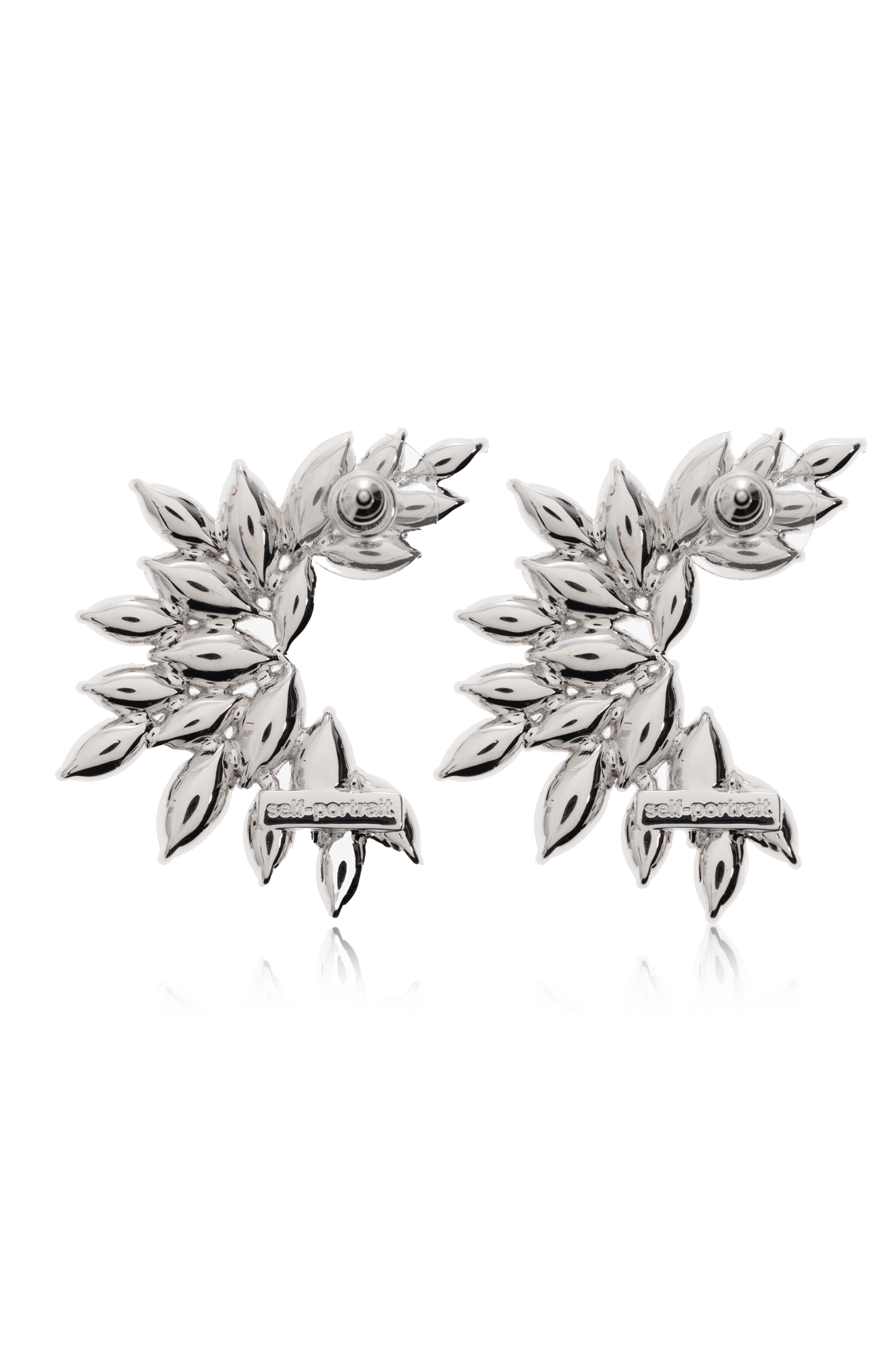 Self-Portrait Silver Brass Earrings